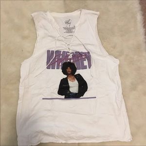 Whitney Houston muscle tank